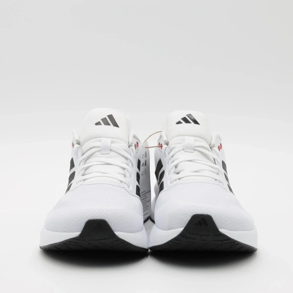 Adidas Men's Breathable Cushion Runfalcon 5 Wide Low Running Shoes White Size 11